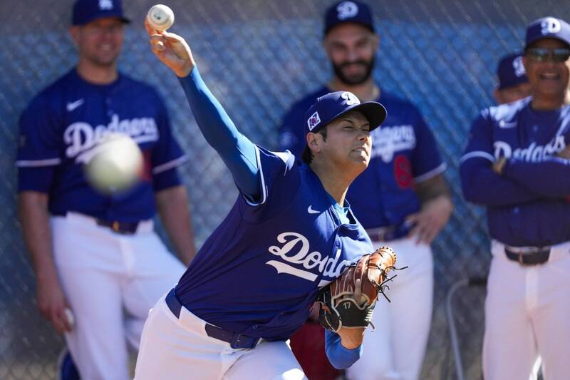 MLB》大谷翔平練投飆151KM！道奇教頭激賞新投球動作亮點